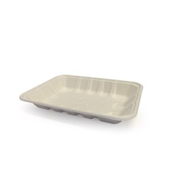Disposable White Fibre Tray Small 13.5 x 18cm Curas P100