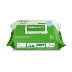 Clinell Universal Sanitising Wipes Hospital Grade P200