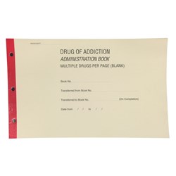 Controlled Drug Register Book Victoria Only