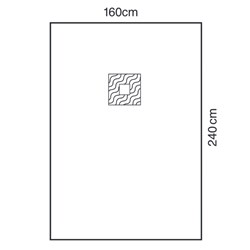 CV-Line Drape 160 x 240cm 12 x 12cm Fenestration Sterile C10