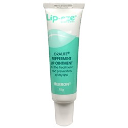 Lip-Eze Peppermint Lip Ointment Oralife 15g Tube Herron