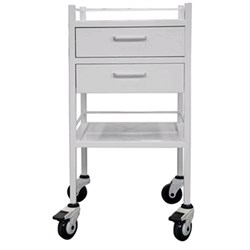 Trolley Powder Coated 2 Drawer 50 x 50 x 90cm Econo