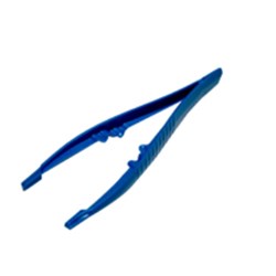 Forceps Dressing Plastic Non-Autoclavable Non-Sterile Blue