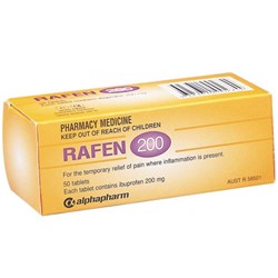 Rafen Ibuprofen 200mg 50 Tablets SM
