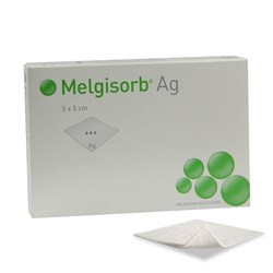 Melgisorb Silver Dressings 2x2 Inch | Box Of 10 Medical Wound Care Bandages