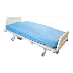 Sheet Single Bed Disposable Fitted 210 x 90cm L/Blue C100