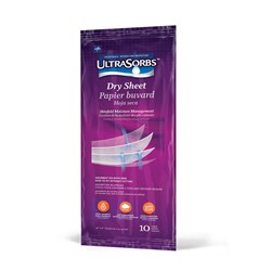 Ultrasorb Skinfold Dry Sheet 36 x 15cm (25 x 10) C250