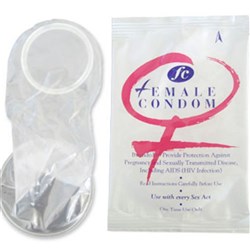 Female Condom Fc2 Single Unit Sealed Foil B100