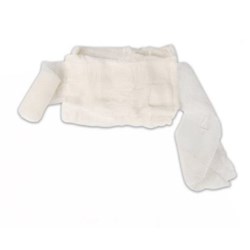 Dressing Wound  Large Cotton Pad with Cotton Bandage P12
