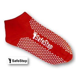 SafeStep Safety Socks Large (Size 7 - 11) Red C480 QH