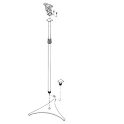 Poles Set With Stand For Nurse Sensor Beam