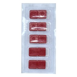 Syringe Caps L/Lock Red Sterile in Blister Pack