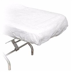 Stretcher Sheet Dispos Fitted White 75cm x 200cm Cello P10