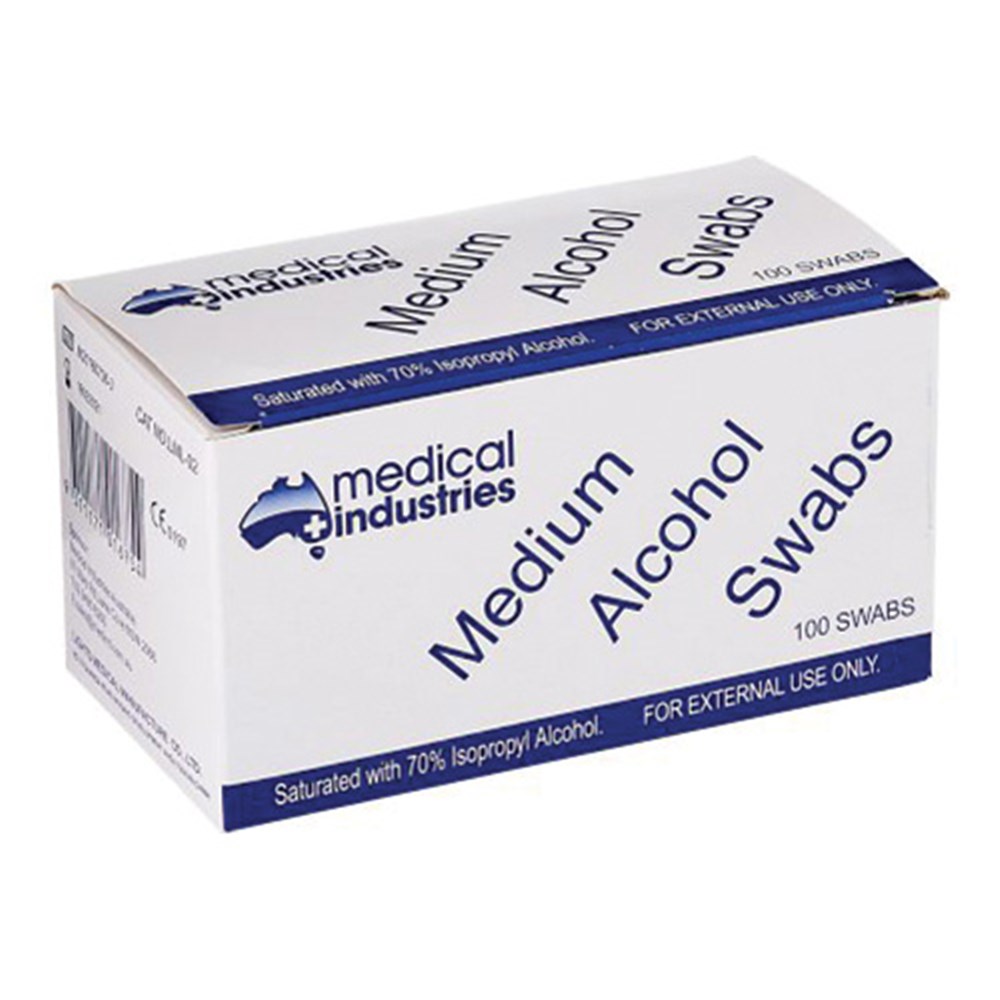 Alcohol Swabs 70 Iso/Alc B100 SSS Australia SSS Australia Medical