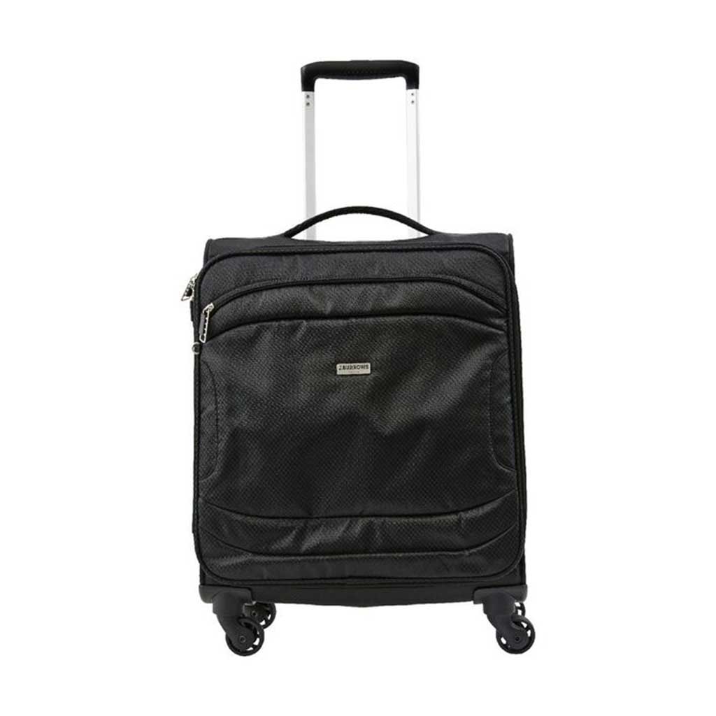 J.Burrows Softside 54cm Case Black W Wheels & Retractable H SSS Australia SSS Australia