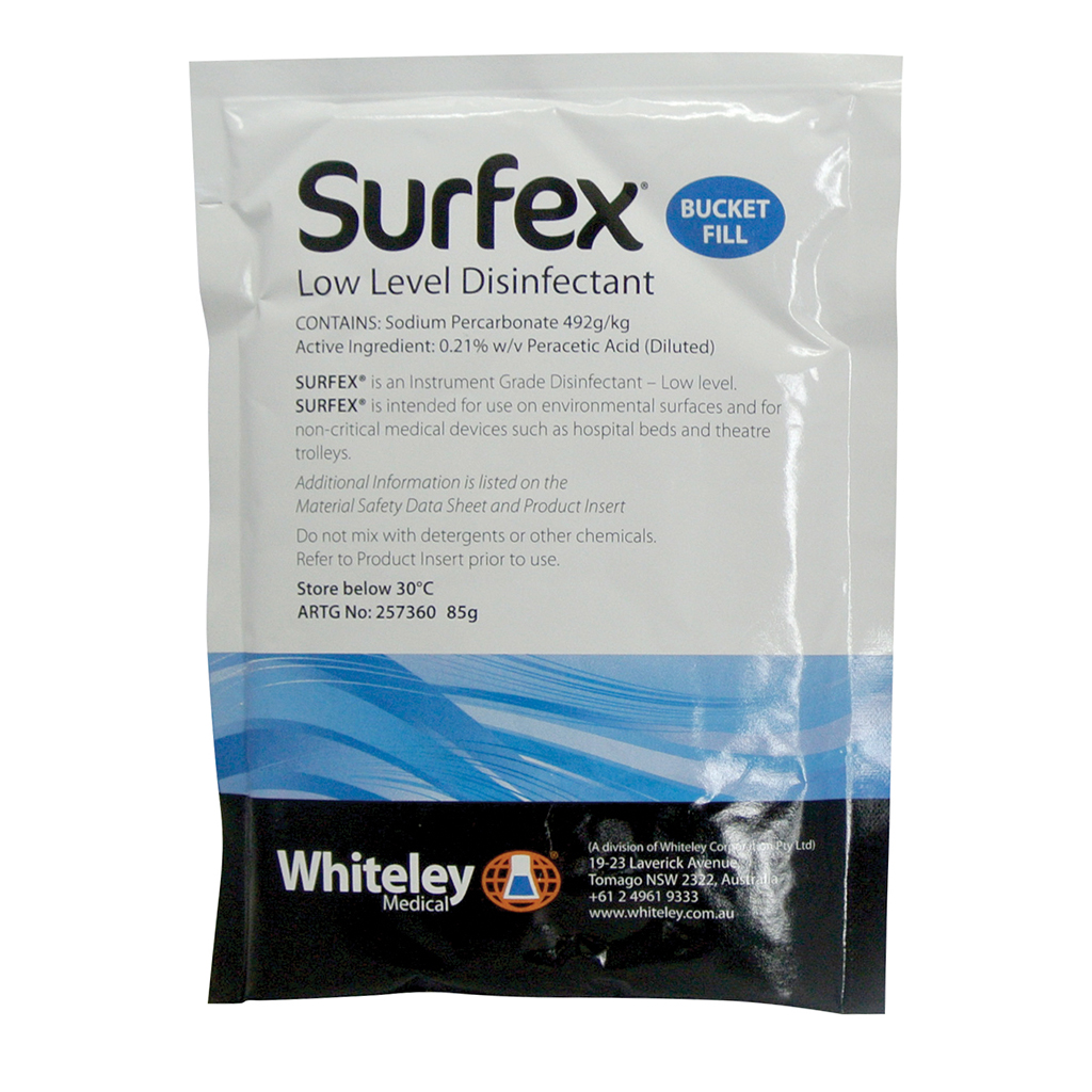 Surfex Low Level Disinfectant Powder Sachet 85g Bucket Fill SSS