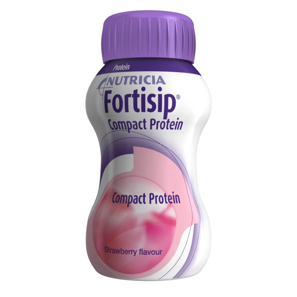 Fortisip Compact Protein Strawberry 125ml Ctn 24 SSS Australia SSS Australia Medical