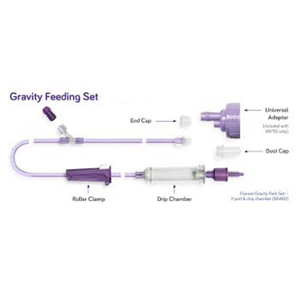 Flocare Gravity Pack Set Y Port & Drip Chamber C30 SSS Australia