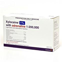 Xylocaine Adren 1% 5 x 20ml Theatre Pack (161) SM