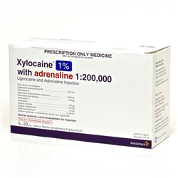 Xylocaine Adren 1% 5 x 20ml Theatre Pack  SM