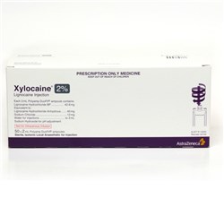 Xylocaine Plain 2% 50 x 2ml SM