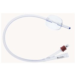 Foley Cath Std Silicone 2 Way 18Fr 45cm Red 30ml Balloon 