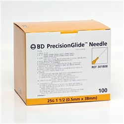Needles B.D. 25G x 38mm BOX100