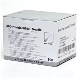 Needles B.D. 27G x 13mm BOX100