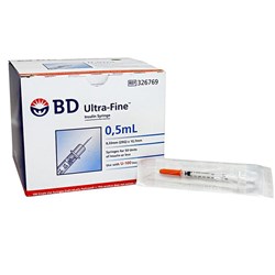 Syringes B.D. 0.5ml 29G U100 13mm BOX100