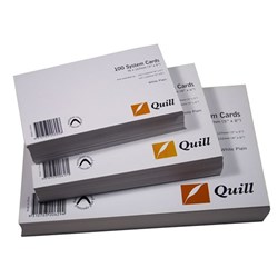 Stationery Cards History White Unlined 200 x 125mm PKT100