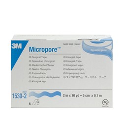 Micropore Surgical Tape 50mm x 9.1m 1530-2 BOX6