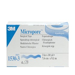 Micropore Surgical Tape 75mm x 9.1m 1530-3 BOX4