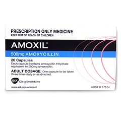 Amoxil Capsules 500mg SM PKT20