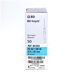 Insyte Cannula B.D. 22G x 25mm (1inch) BOX50