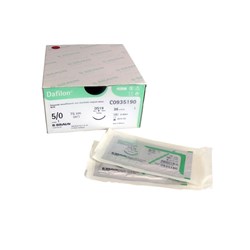 Sutures Nylon Dafilon Braun 5/0 DS 16mm 3/8 RC 75cm Blue BOX36
