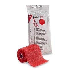 Scotchcast Plus Casting Tape 75mm x 3.6m Red 82003R BOX10