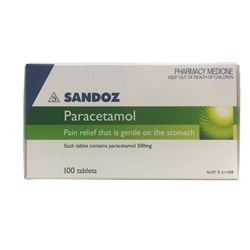 Paracetamol Tab 500mg SM BOX100