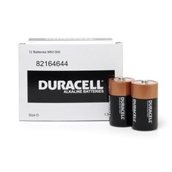 Battery Duracell Alkaline Size D BOX12