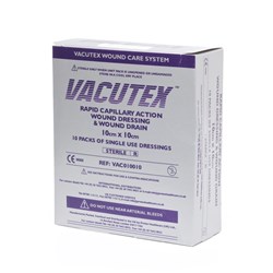 Vacutex Capillary Action Wound Dressing 10 x 10cm BOX10