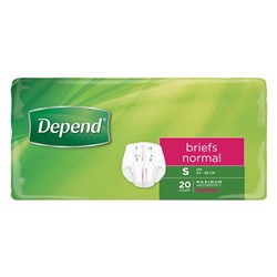 Depend Briefs Normal Small 3 x 20 1734 CTN60