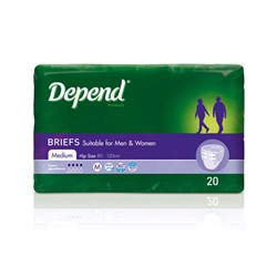 Depend Briefs Super Medium 3 x 20 1737 CTN60