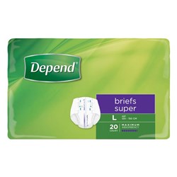 Depend Briefs Super Large Purple 3 x 20 1738 CTN60