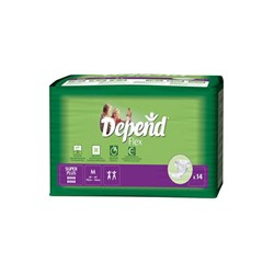 Depend Flex Super-Plus Medium 14 x 4 8741 CTN56