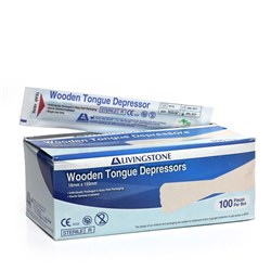 Wood Tongue Depressor Sterile BOX100