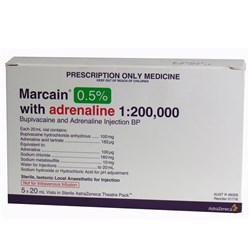 Marcain Adren 0.5% 20mlATP SM BOX5