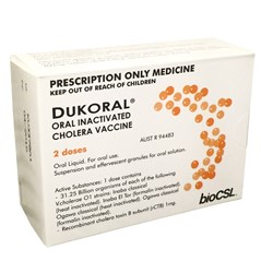 Vaccine Dukoral Twin Pack Cholera Oral SM BOX2