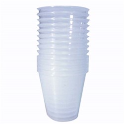 Medicine Cup Plastic Disposable 60ml (10ml Grad) PKT20