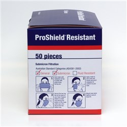 Proshield Face Mask 3Ply Tie Back Level 2 BOX50
