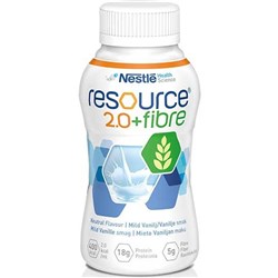 Resource 2.0 Fibre Neutral 200ml Plastic Bottle CTN24