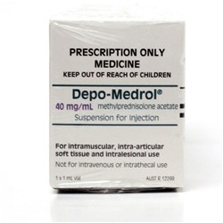 Depo Medrol 40mg 5 x 1ml (5 single boxes shrink wrapped) SM PKT5